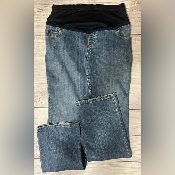 Liz Lange Maternity Jeans Full Panel Size 2 - Picture 1 of 5